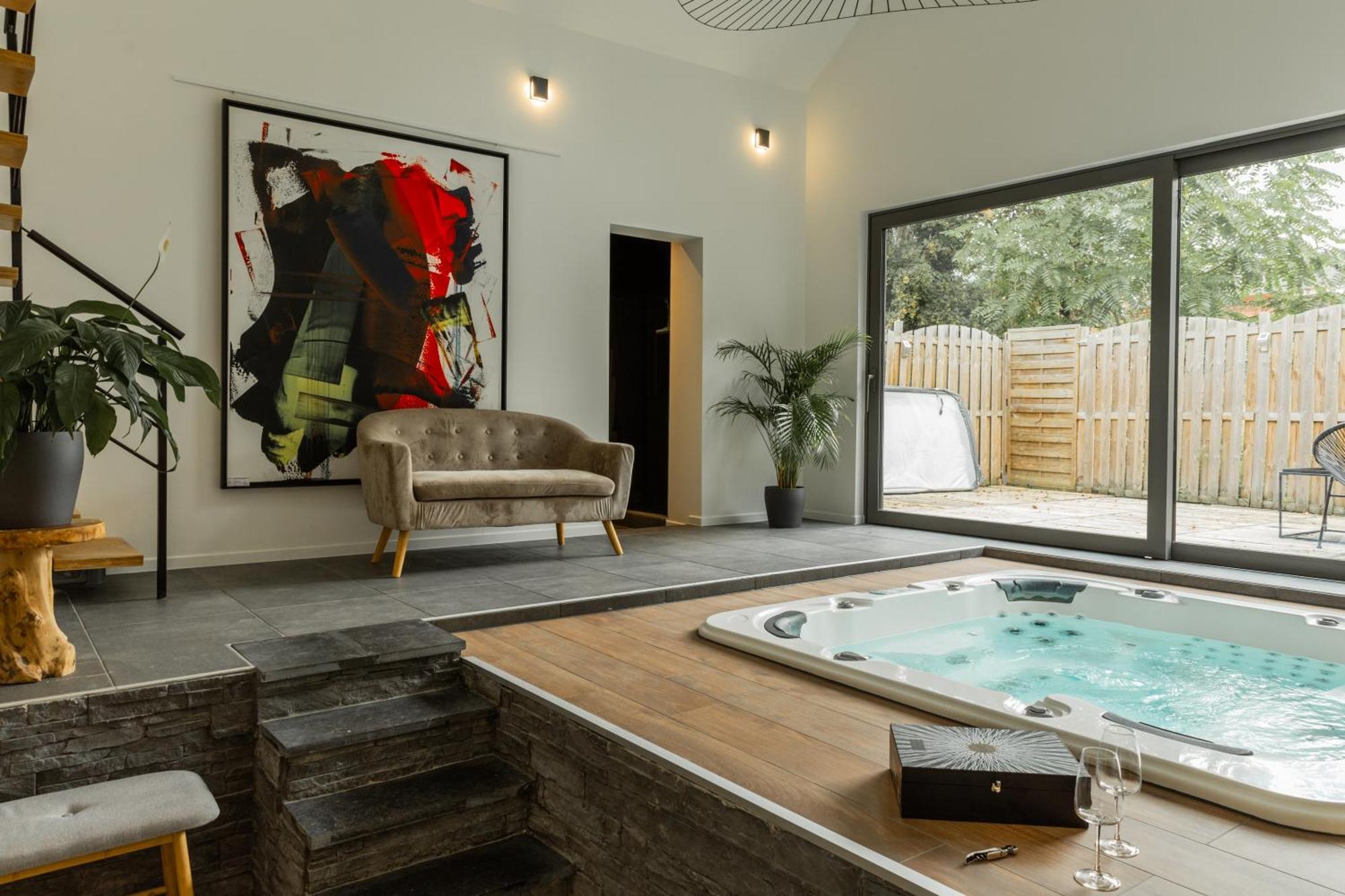 Ferienwohnung Wellness Loft Huy Exterior foto